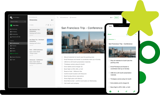 evernote - shopping list app alterantives