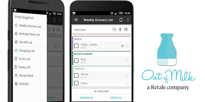 Out of Milk - best shopping list apps